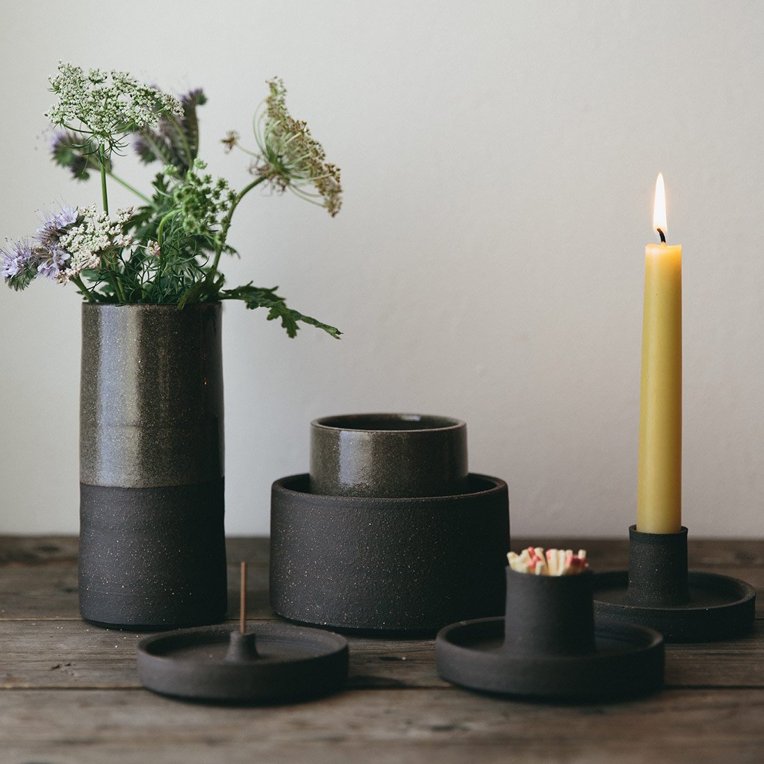 Dusk Ritual Ceramic Candle Holder