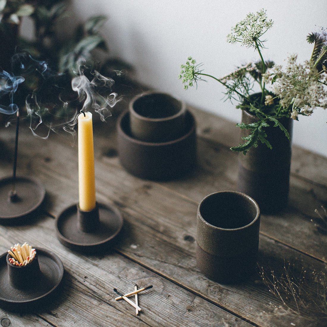 Dusk Ritual Ceramic Vase