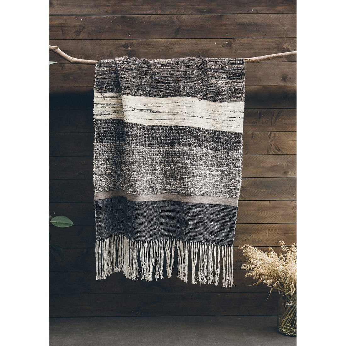 Driftwood Oak Handwoven Blanket