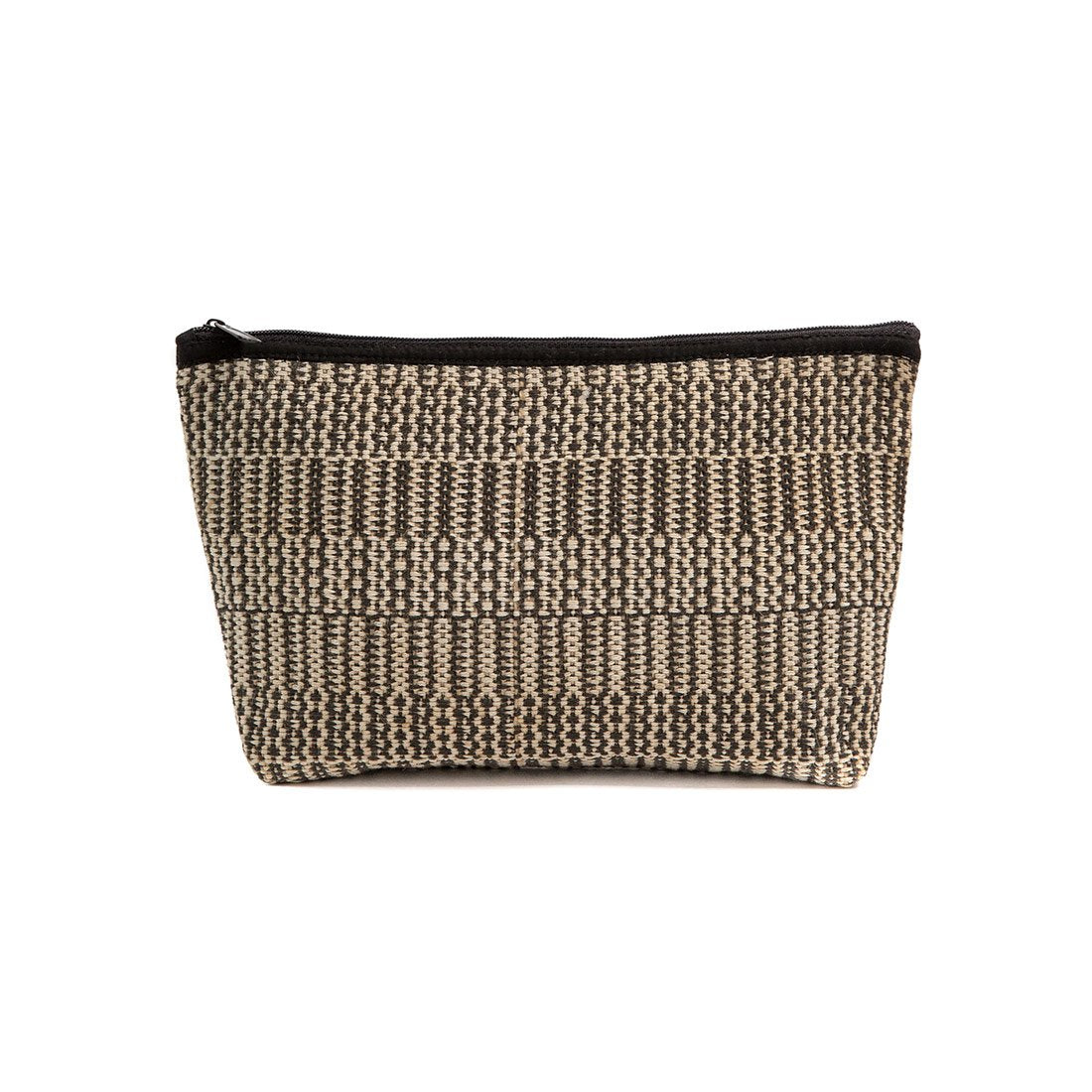 Feather Weave Jute Make-Up Bag