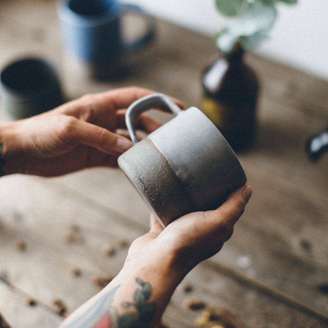 Grey Ceramic Mug Small