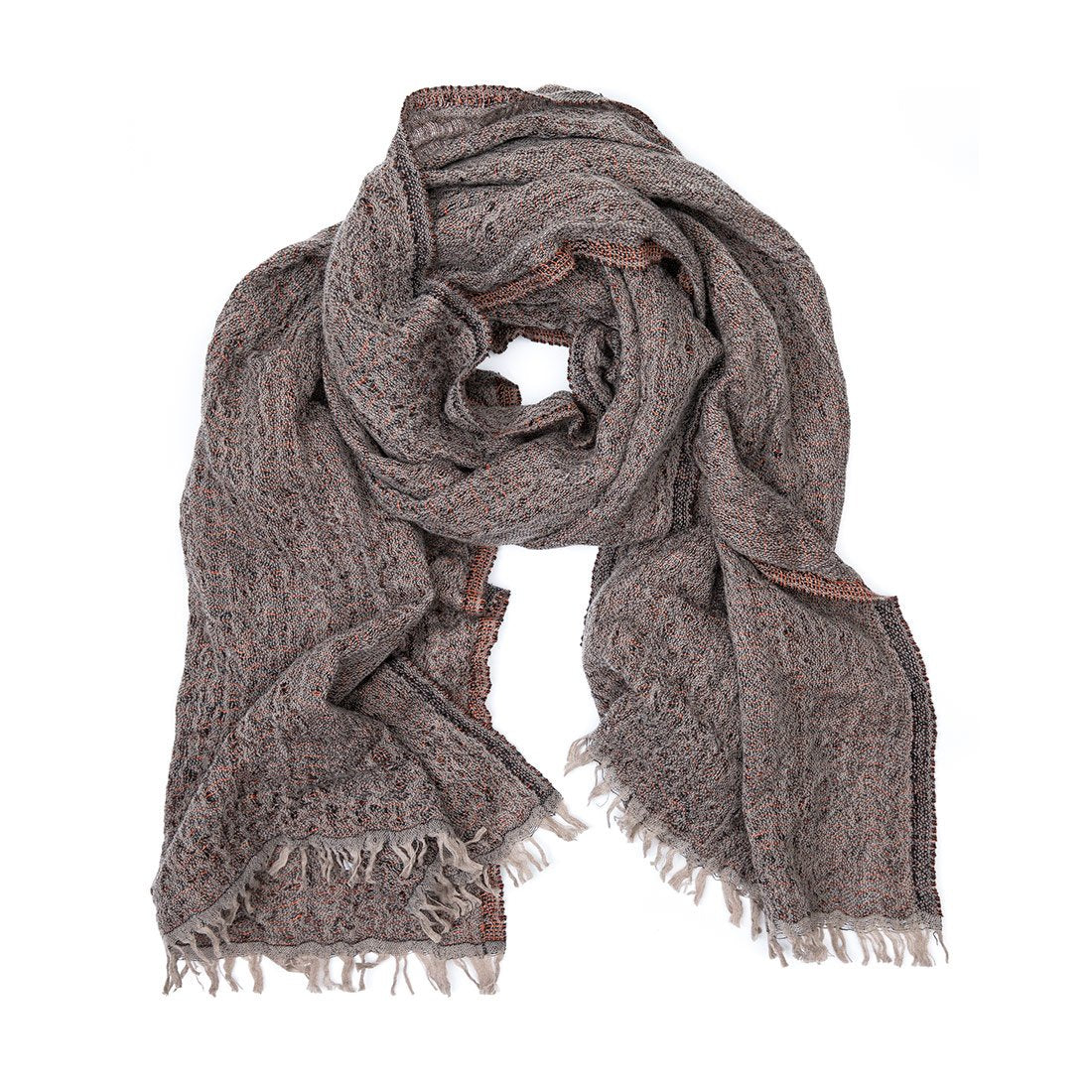 Ember Linen and Lambswool Scarf