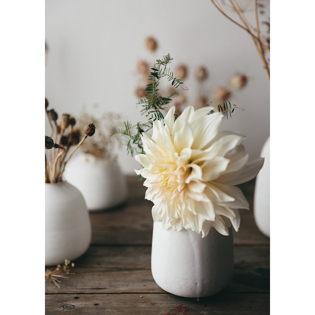 Medium Ceramic Paperwhite Vase