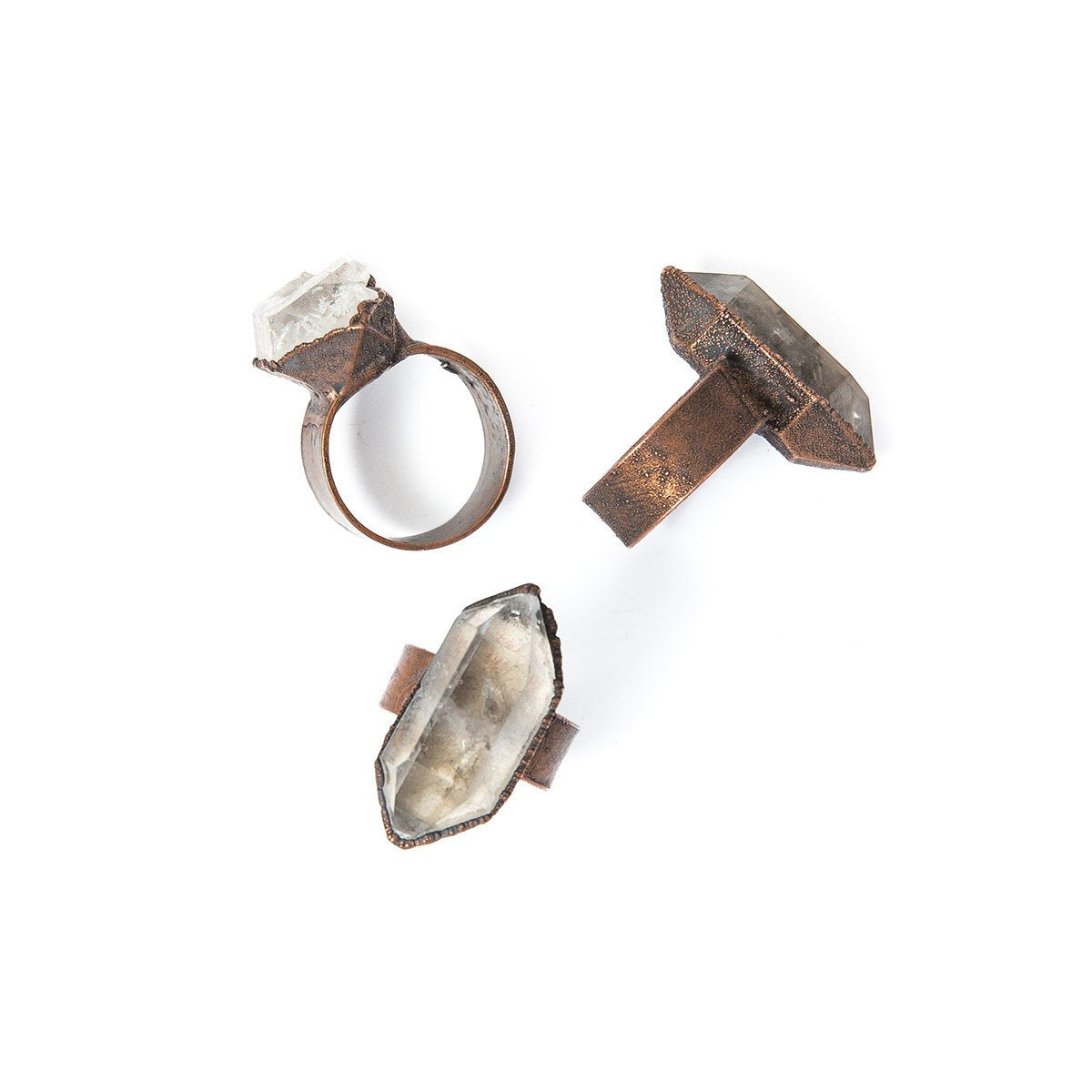 Smokey Raw Crystal Ring - The Future Kept - 1